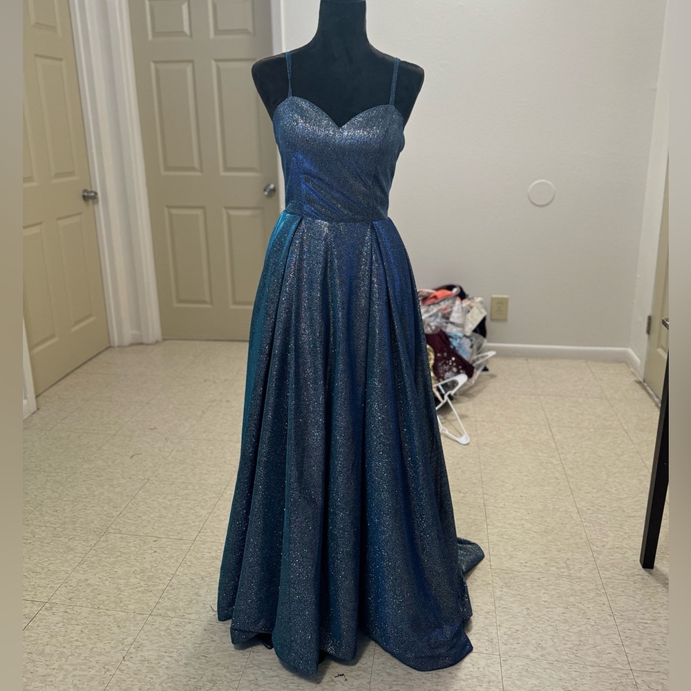 Small blue glitter dress